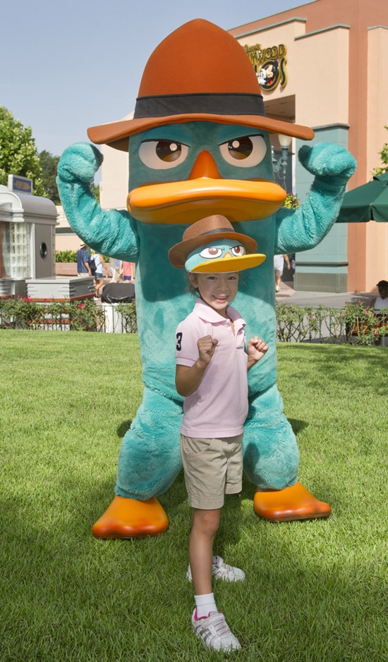 'Modern Family' Star Aubrey Anderson-Emmons with Agent P at Disney's Hollywood Studios