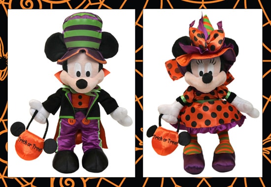 Mickey Mouse and Minnie Mouse Halloween Plush Available at Disney Parks