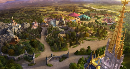 Signature Images Features View of New Fantasyland at Magic Kingdom Park in Detail