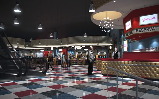 A Peek at the Interior of Splitsville, Coming This Fall to Downtown Disney at Walt Disney World Resort