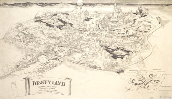 Disneyland Concept Art Designed by Disney Legend Herb Ryman