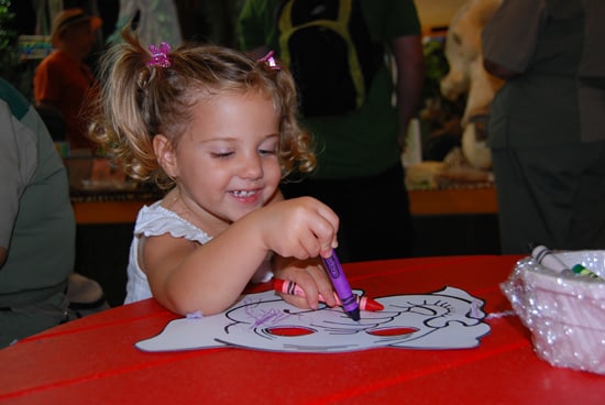 On Elephant Awareness Day, Guests Who Stop By Rafiki’s Planet Watch Can Color an Elephant Mask That They Can Take Home