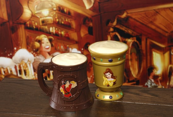 A Souvenir Stein and Goblet from Gaston’s Tavern in New Fantasyland