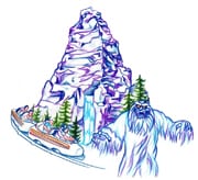 Matterhorn Bobsleds, Included in the New Park Icon Sketch Collection Debuting at Disneyland Park