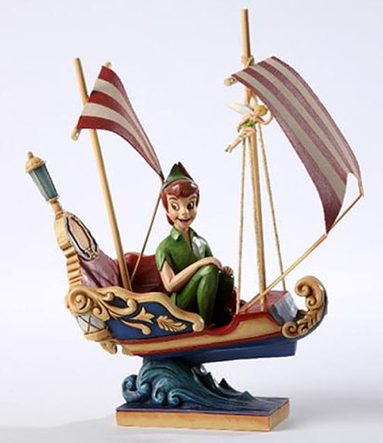 Disney Traditions Jim Shore Figurine Peter Pan's Flight Disneyland PARIS Neuf 
