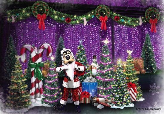 Santa Goofy Joins the Fun at The Osborne Family Spectacle of Dancing Lights at Disney's Hollywood Studios