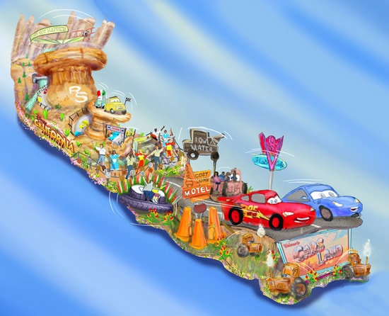 Disneyland Resort to Feature Cars Land-Inspired Float in the 124th Rose Parade
