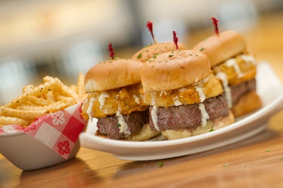Appetizer-sized Filet Sliders Available at Splitsville Luxury Lanes at Downtown Disney West Side