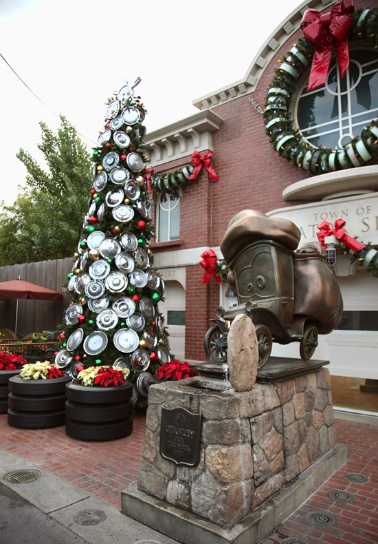 Cars Land Gets Gussied Up for the Holidays at Disney California Adventure Park