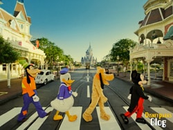 Mickey, Pluto, Donald and Goofy Pay Tribute to The Beatles on Main Street, U.S.A., at Magic Kingdom Park