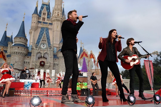 Lady Antebellum Performs at the Disney Parks Christmas Day Parade Taping at Walt Disney World Resort