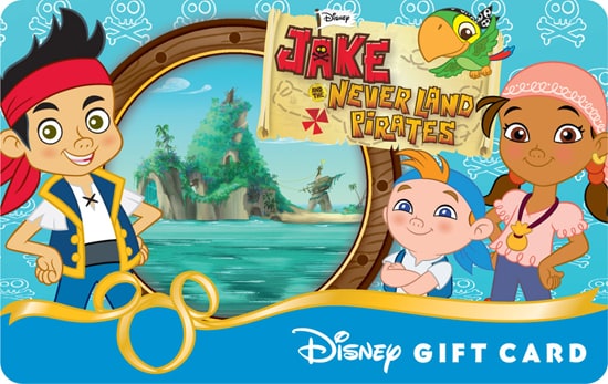 'Jake and the Neverland Pirates' Disney Gift Card