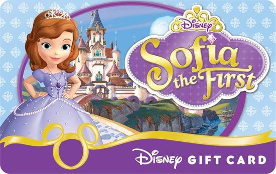 'Sofia the First' Disney Gift Card