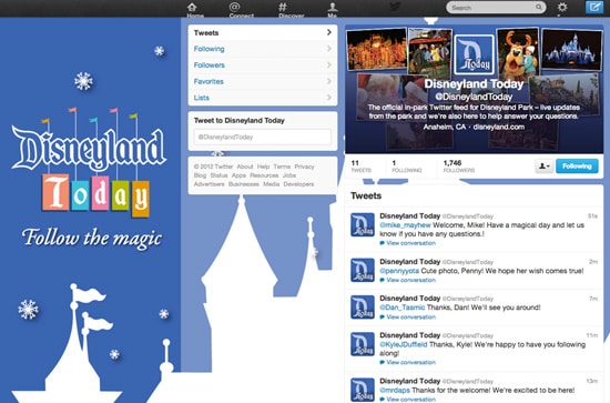 @DisneylandToday Offers Live In-Park Updates on Twitter