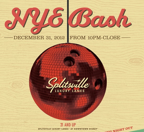 Celebrate New Year's Eve at Splitsville Luxury Lanes in Downtown Disney at Walt Disney World Resort