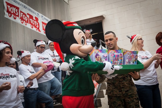 Walt Disney World Resort Cast Members Show the True Meaning of the Holiday Season by Donating Toys to the Toys for Tots Program