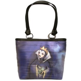 The Back of One of Four of the Totes in the Newest HARVEYS Good vs Evil Seatbeltbag Collection, Featuring the Evil Queen