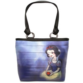 The Front of One of Four of the Totes in the Newest HARVEYS Good vs Evil Seatbeltbag Collection, Featuring Snow White