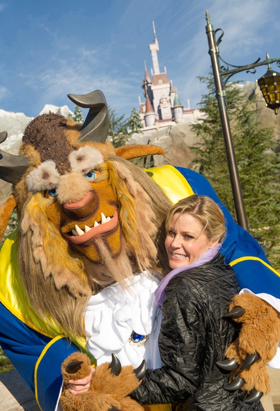 Julie Bowen Visited New Fantasyland to See Beast's Castle