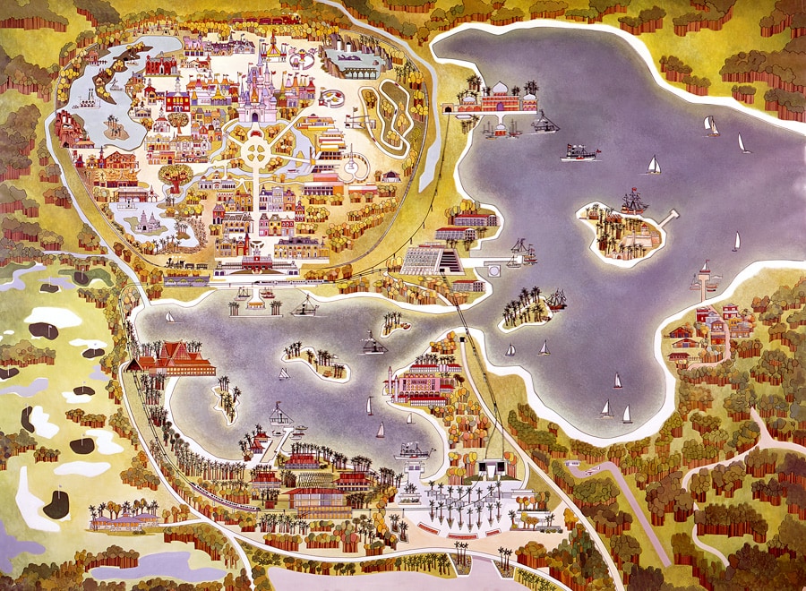 Walt Disney World Resort Map Vintage Walt Disney World: Old Maps Of Walt Disney World Resort | Disney  Parks Blog