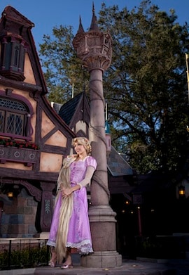 Rapunzel Visits Her New Home at Fantasy Faire in Disneyland Park
