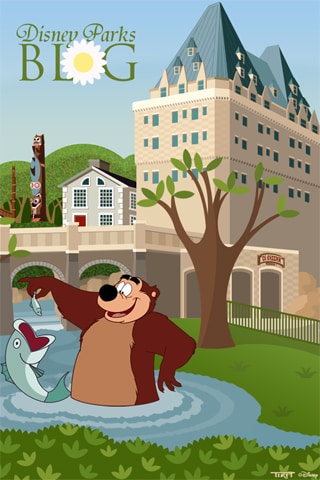 Disney Parks Blog Canada Pavilion at Epcot iPhone/Android Wallpaper