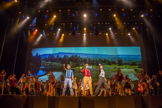 The First “More Than 250 Cast Members Participated in 'Flashback' at the Hyperion Theater at Disney California Adventure Park
