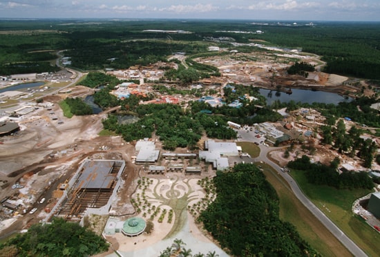 An Aerial View of Disney's Animal Kingdom Seven Months Before It Opened