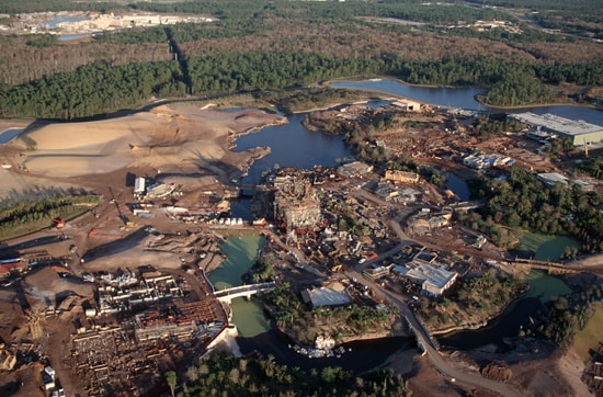 The Tree of Life at Disney's Animal Kingdom Under Construction in January 1997