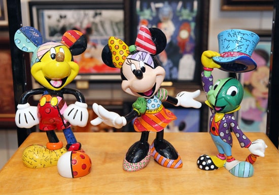 Figurines by Pop Artist Romero Britto at Disney Parks