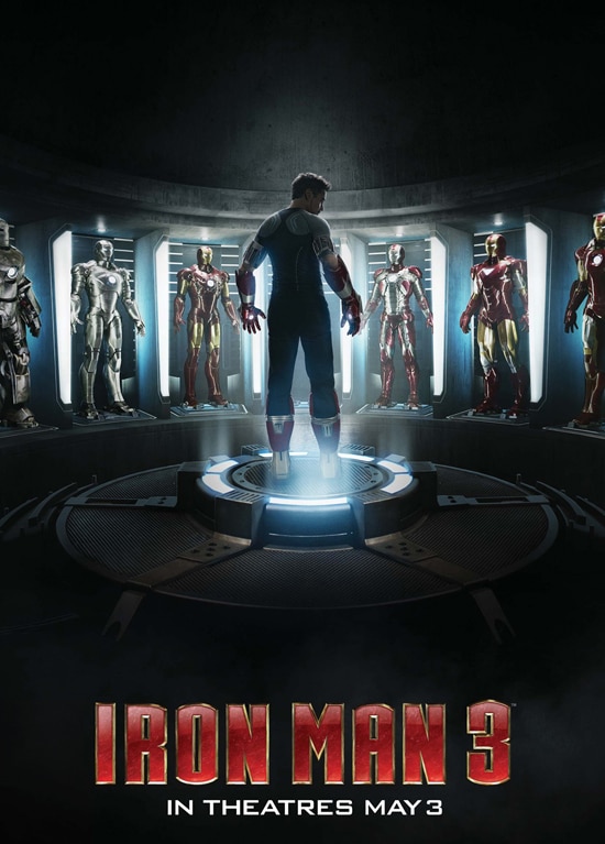Special 'Iron Man 3' poster available at Iron Man Tech Presented by Stark Industries at Disneyland park April 13-19, or until supplies last