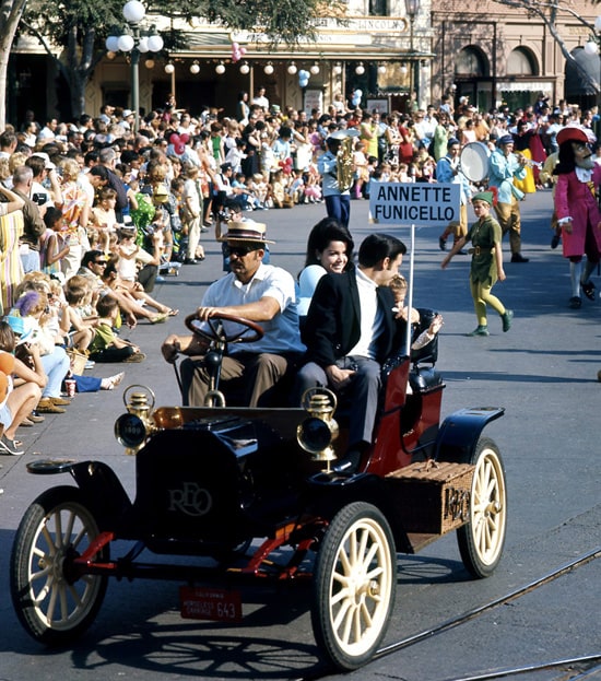 Annette Funicello with her Family at Disneyland Park