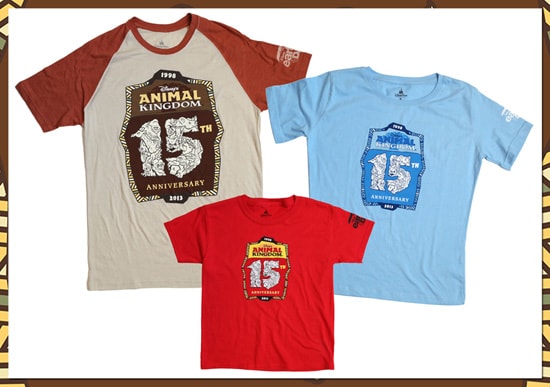 T-Shirts for the 15th Anniversary of Disney’s Animal Kingdom