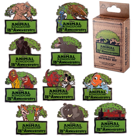 Pins for the 15th Anniversary of Disney’s Animal Kingdom