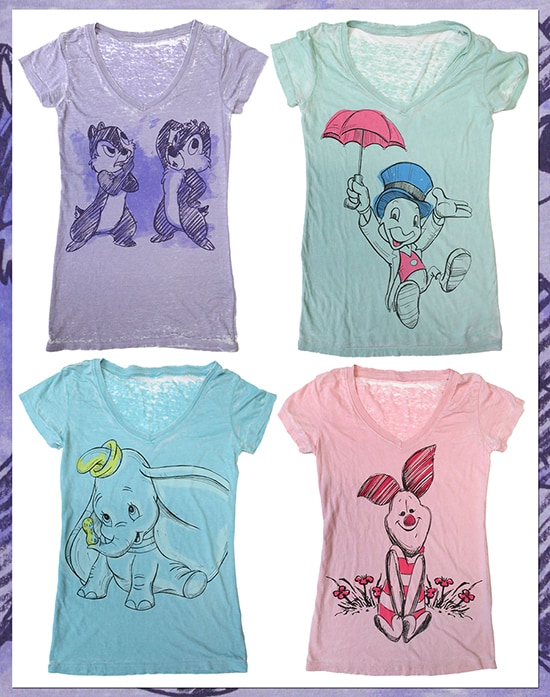 This Colorful New Collection Of Tees Feature Such Fan Favorites And Good Friends As Dumbo, Chip ‘n’ Dale, Jiminy Cricket And Piglet