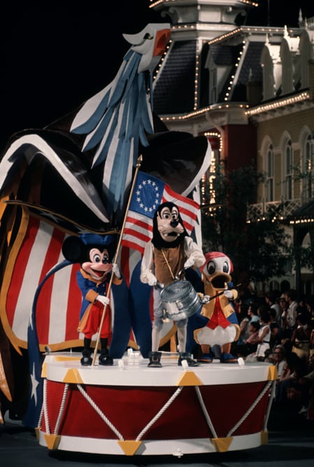America on Parade Ran From June 1975 Until September 1976 on Main Street, U.S.A., at Magic Kingdom Park
