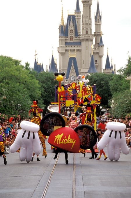 The Mickey Mania Parade Hit Main Street, U.S.A., at Magic Kingdom Park in the Summer of 1994