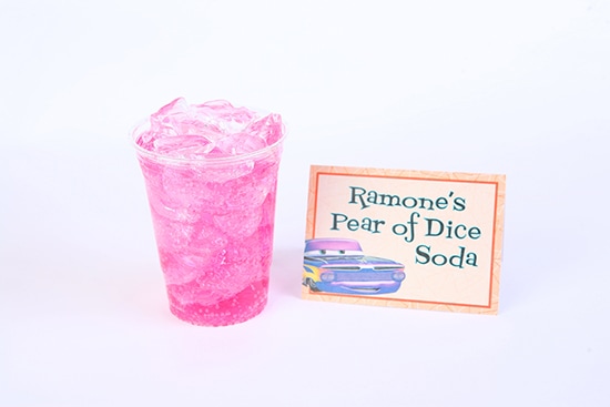 Ramone’s Pear of Dice Soda in  Cozy Cone Motel at Disney California Adventure Park