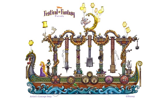 The Story of 'Tangled' Will be Highlighted in the Disney Festival of Fantasy Parade Coming to Magic Kingdom Park in 2014