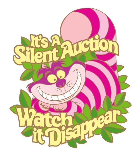 Cheshire Cat Pin from D23 Expo Silent Auction Saturday, Aug. 10