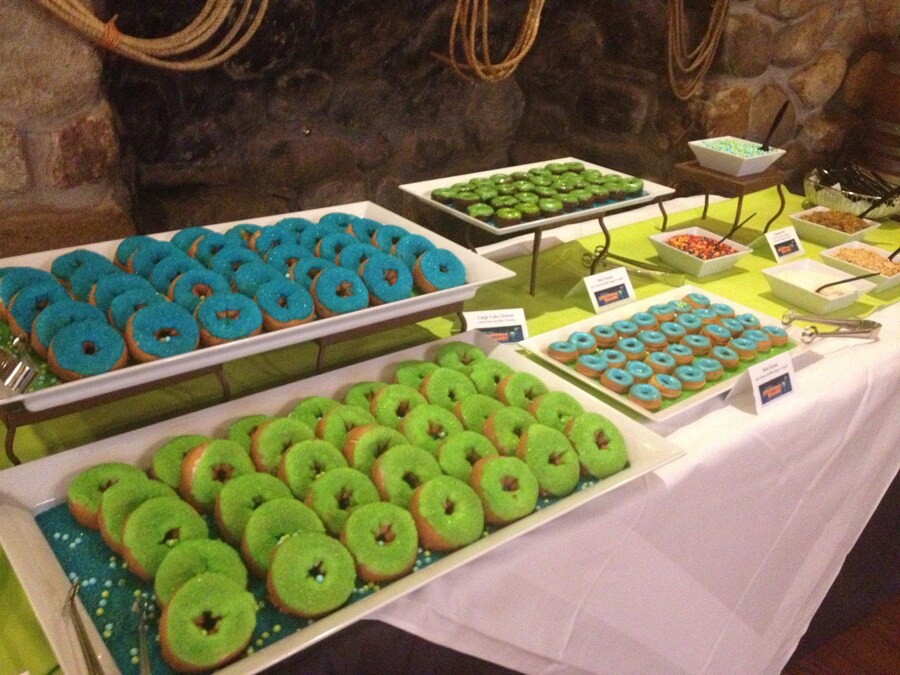 Guests Enjoy Donuts at a Monstrous Morning Meet-Up at Pecos Bill’s