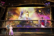 Pocahontas, Mulan, Rapunzel and Flynn Rider in ‘Mickey and the Magical Map’ at Disneyland Park