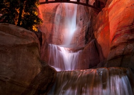 Firewall Falls in Ornament Valley at Disney California Adventure Park