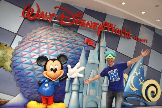 Steven is Ready to Go from Walt Disney World Resort to the Disneyland Resort