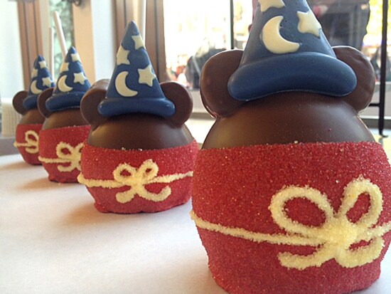 Candy Makers at Disneyland Park at the Disneyland Resort Have Been Hard at Work Developing This Brand-New Specialty Apple, Themed to Sorcerer Mickey