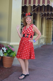 This Look is Spot on Minnie Head to Toe, the Dress and Shoes Were Bought at Disney Parks