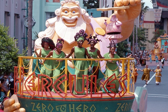 The Hercules - Zero to Hero Victory Parade at Disney's Hollywood Studios Back in 1997