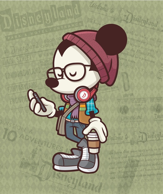 Jerrod Maruyama - Happiest Hipster on Earth, at WonderGround Gallery in the Downtown Disney District