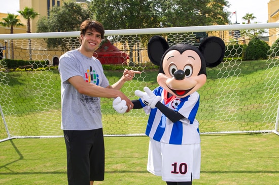 Soccer Star Kaká and Mickey Mouse kick it at ESPN Wide World of Sports
