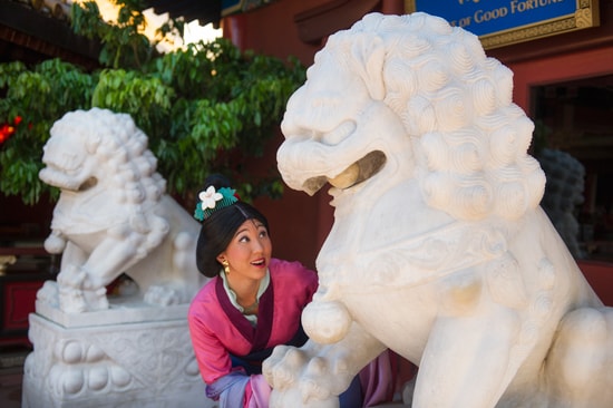 Meet Mulan in the China Pavilion at Epcot